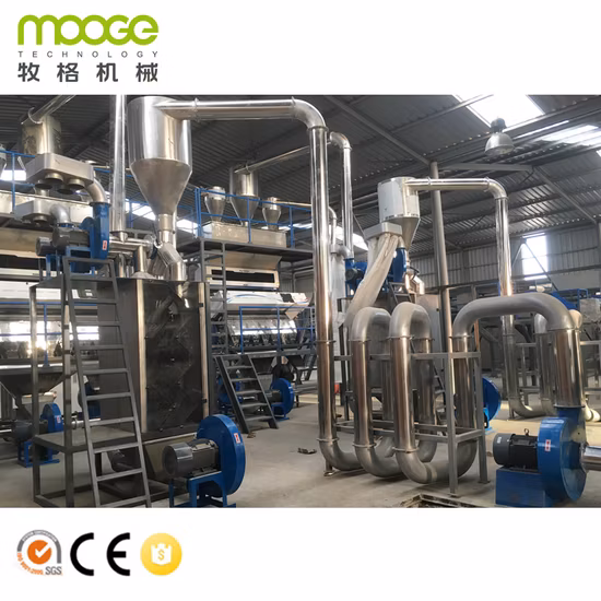 MOOGE – Machine à déchets en plastique PET, bouteille d'eau, flocons, concassage, recyclage, équipement d'usine de lavage, ligne de machines, meilleur prix