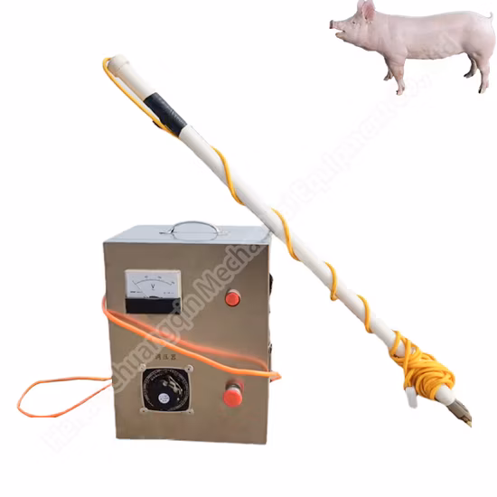 Équipement d'abattage pour porcs Étourdisseur électrique pour porcs Vente Machine d'étourdissement électrique pour porcs Machine d'étourdissement manuelle Étourdisseur électrique pour porcs